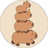 Opłatek tortowy 14 cm, Kapibara 1 szt.