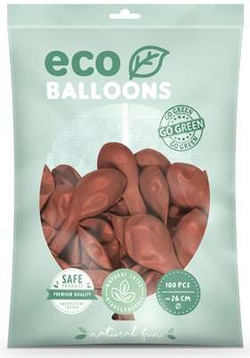 Balony Eco 26cm pastelowe, brudny róż, 100szt.