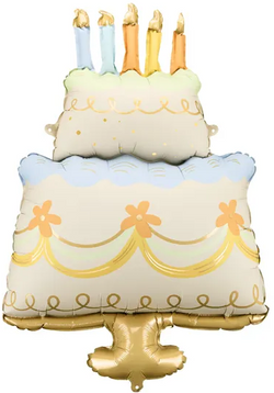 Balon Foliowy TORT ze Świeczkami Urodziny 62x104cm