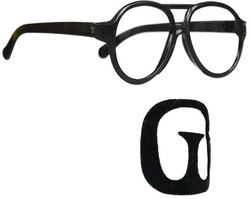 Zestaw OKULARY RAPERA + BRODA HipHop Bal