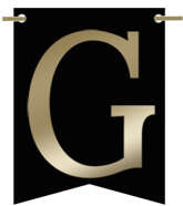 Flagietka, Litera G, Czarna, 1 szt.