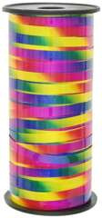 Wstążka Tasiemka Lustrzana Tęczowa 0,5cm x 92m
