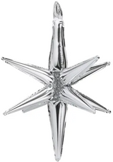 Balon Foliowy Gwiazda 3D SREBRNY 50cm