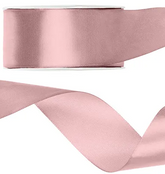 Tasiemka satynowa, jasny brudny róż, 38mm/25m
