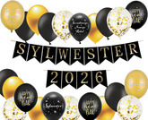 Zestaw Sylwestrowy, 04-1, Balony Baner Sylwester