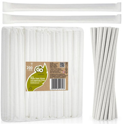 Słomki Papierowe SHAKE Pakowane 8x230mm 200szt.