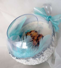 Kula akrylowa z otworem 5szt. 10cm