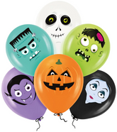 Balon Halloween 12cali 6szt.