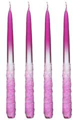 Świeca Emilia WZ Wulkan Lux Fuksja,4  szt.
