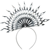 Opaska na Głowę Srebrna ŚNIEŻYNKA Królowa Lodu