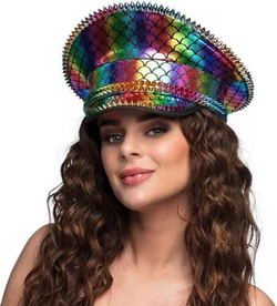 Czapka Euphoria Kolorowa Tęczowa z Ćwiekami