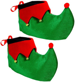 Nakładki na Buty Elfa Skrzata Zielone Dzwoneczki