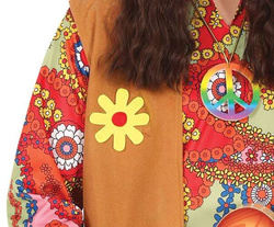 Kostium Strój Hipisa HIPPIS Peace Retro Lata 70, M