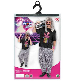 Spodnie Baggy Pumpy Zebra Strój Disco Lata 80 M/L