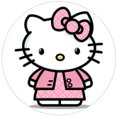 Opłatek tortowy 29 cm, Hello Kitty 1 szt.