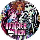 Opłatek tortowy 29 cm, 1 szt. Monster High