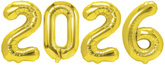Zestaw Balonów 2026, złoty, 100cm