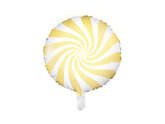 Balon foliowy Cukierek,45cm,jasny żółty 1szt.