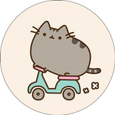 Opłatek tortowy 20 cm, Pusheen Puszin 1 szt.