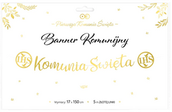 Banner Komunijny Komunia Święta 150 cm