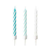 Świeczki Urodzinowe Aqua Glamor, 10 szt.