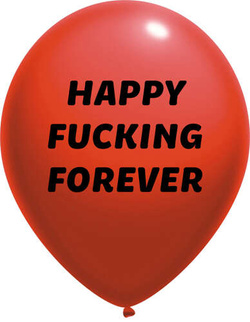 Balony pastelowe Happy Fucking 14 cali, 1 szt.