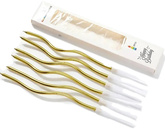 Świeczki na Tort Kręcone ZŁOTE Spirale 11cm 6szt.