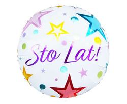 Balon foliowy Sto Lat, 18", 1 szt. 
