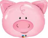 Balon foliowy 30" QL SHP "Głowa prosiaczka"