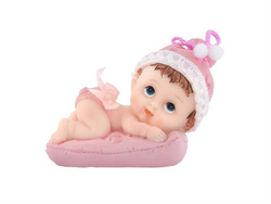 Figurka dziewczynka z poduszką, 9 cm, 1szt
