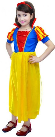 Kostium Strój Żółta Bajkowa Królewna 110/120 cm