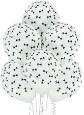 Balony lateksowe 12 cali, Muszki, 6 szt.
