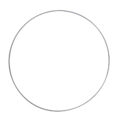 Koło metalowe 20 cm , srebrne , 1 szt.