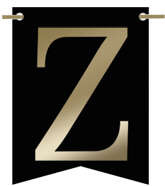 Flagietka, Litera Z, Czarna, 1 szt.