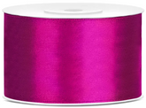 Tasiemka satynowa, fuksja, 38mm/25m