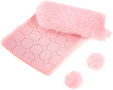 Futerkowe Pompony na Taśmie JASNY RÓŻ 3cm, 50szt