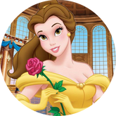 Opłatek tortowy 20 cm, Księżniczki Princess 1 szt.