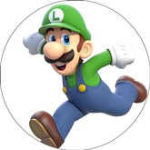 Opłatek tortowy 14 cm Super Mario 1 szt.