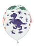 Balony 14" Pastel White Dinozaury 5szt.