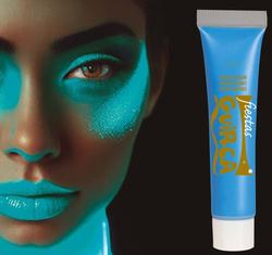 Farba Farbka do Malowania Twarzy Neonowa NIEBIESKA