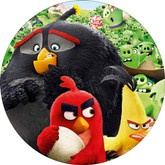 Opłatek tortowy 20 cm, Angry Birds Movie 1 szt.