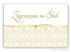 Zaproszenie na ślub, 1 szt.