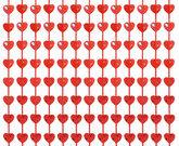 Kurtyna SERCA Czerwona Tło Ścianka Walentynki 2x1m