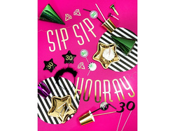 Talerzyki Gwiazdka, złoty, 18 cm, 6 szt.