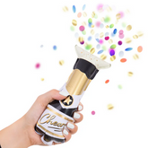 Balon Foliowy STRZELAJĄCY KONFETTI Szampan 20cm