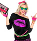Rękawiczki z Siatki Różowe Neonowe DISCO Lata 80