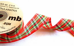 Wstążka w Kratkę 22m, 25mm