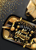 Plastikowa Tacka Patera HAPPY NEW YEAR 39x24cm