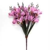 Bukiet Sztucznych Kwiatów Liliowy Mangolia 43cm