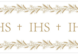 Bieżnik Komunijny Flizelinowy IHS 40x500cm